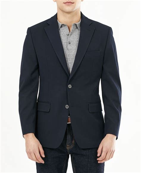 michael kors men's modern-fit patterned blazer|Michael Kors coats for men.